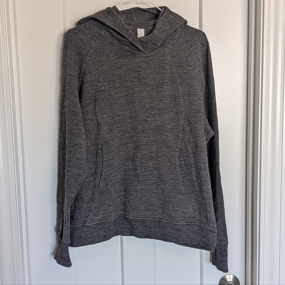 lululemon athletica Tops - Lululemon Scuba Pullover Hoodie - Dark Grey sz 10